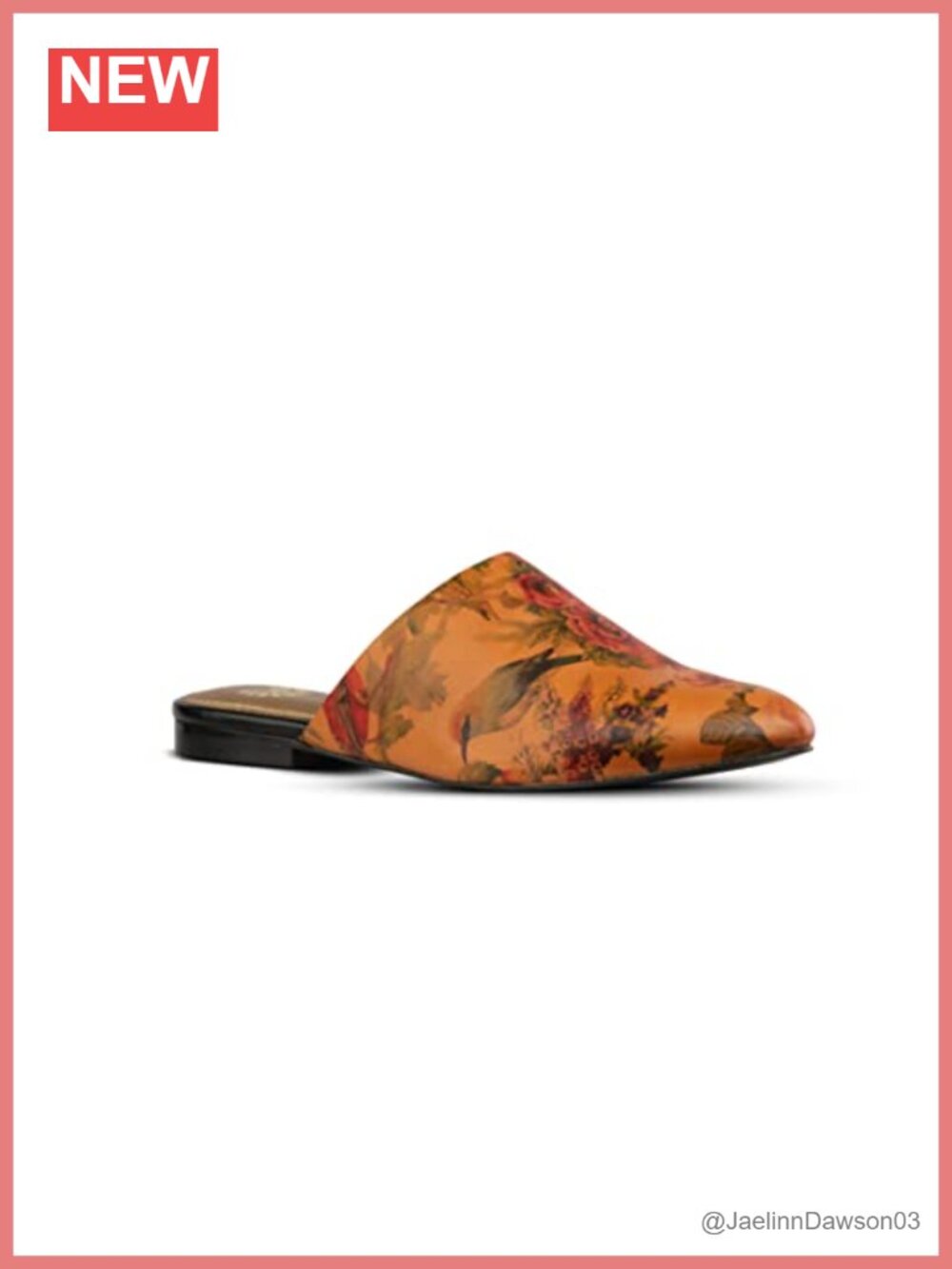 Women's Genuine Leather Mules Flat Round Toe Slip Ons